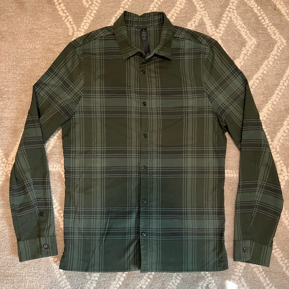 Lululemon Masons Peak Flannel Green